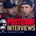 “Everything matters at this time of year” | Postgame Reaction vs Sabres | 01.12.26