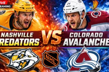 Nashville Predators vs Colorado Avalanche: NHL Live Play by Play and Watch Party (1/16)