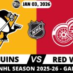 PITTSBURGH PENGUINS VS DETROIT RED WINGS 🏒 NHL | Live Scoreboard & Radio Play-by-Play