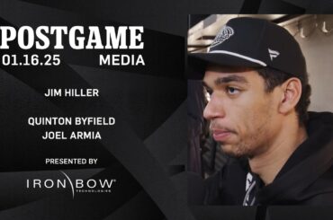 MEDIA: Quinton Byfield, Joel Armia, and Jim Hiller | 01.16.26 Postgame vs ANA