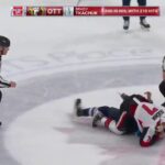 Brady Tkachuk and Blake Wheeler Fight, After Pionk Hit | Senators vs Jets