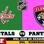 🔴LIVE : Florida Panthers Vs Washington Capitals | NHL 2026 | NHL Live SCOREBOARD