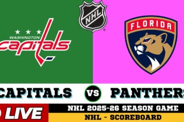 🔴LIVE : Florida Panthers Vs Washington Capitals | NHL 2026 | NHL Live SCOREBOARD
