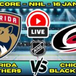 🔴 Florida Panthers vs Carolina Hurricanes | NHL Play by Play | Live Score Update 17 January