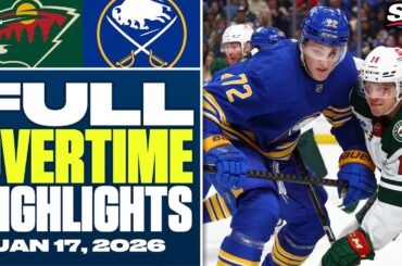 Wild at Sabres | FULL Overtime Highlights - January 17, 2026