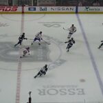 Laval Rocket's Vincent Arseneau takes a nasty boarding penalty vs. Manitoba Moose's Tyrel Bauer 1/16