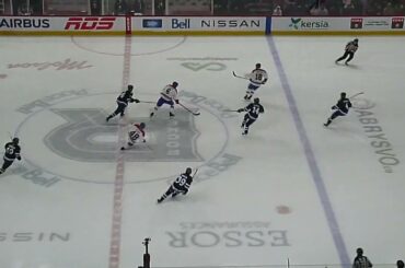 Laval Rocket's Vincent Arseneau takes a nasty boarding penalty vs. Manitoba Moose's Tyrel Bauer 1/16