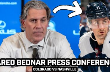 Jared Bednar PISSED & Says "NO POSITIVES" in Avs 7-3 Blowout LOSS vs Predators