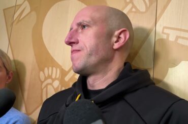 Dan Muse, Penguins, after practice before matchup vs. Blue Jackets