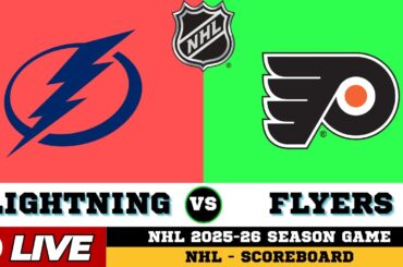 LIVE : Tampa Bay Lightning Vs Philadelphia Flyers | NHL 2026 | NHL Live SCOREBOARD | 01/13/2026