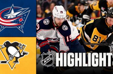 Blue Jackets vs. Penguins | NHL Highlights | January 17, 2026