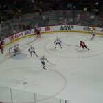 Utica Comets' Nico Daws makes a breakaway save vs. Florian Xhekaj of the Laval Rocket 1/2/26