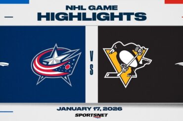 NHL Highlights | Blue Jackets vs. Penguins - January 17, 2026