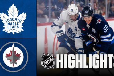 Maple Leafs vs. Jets | NHL Highlights | January 17, 2026