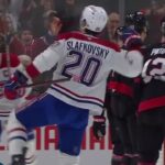 Juraj Slafkovsky Rips One-Timer Top Corner For Power-Play Goal