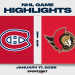 NHL Highlights | Canadiens vs. Senators - January 17, 2026