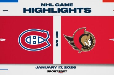 NHL Highlights | Canadiens vs. Senators - January 17, 2026