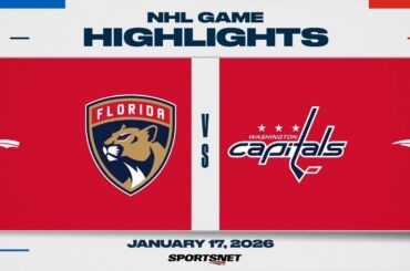 NHL Highlights | Panthers vs. Capitals - January 17, 2026