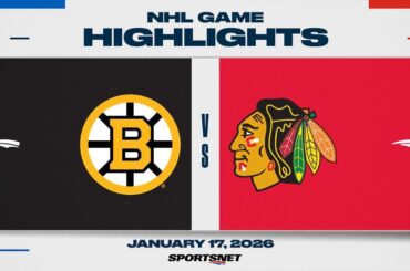 NHL Highlights | Bruins vs. Blackhawks - January 17, 2026