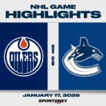 NHL Highlights | Oilers vs. Canucks - January 17, 2026
