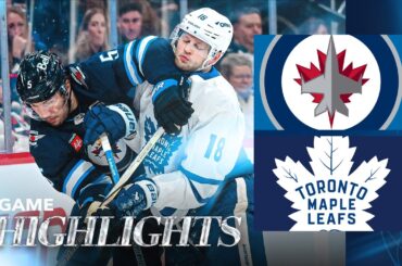 Winnipeg Jets vs. Toronto Maple Leafs - Game Highlights
