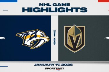 NHL Highlights | Predators vs. Golden Knights - January 17, 2026