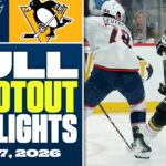 Columbus Blue Jackets at Pittsburgh Penguins | FULL Shootout Highlights - January 17, 2026