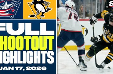 Columbus Blue Jackets at Pittsburgh Penguins | FULL Shootout Highlights - January 17, 2026