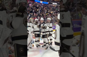 POV: You’re in a stuffed animal MAYHEM after Louie Belpedio scores the Teddy Bear Toss goal 😆
