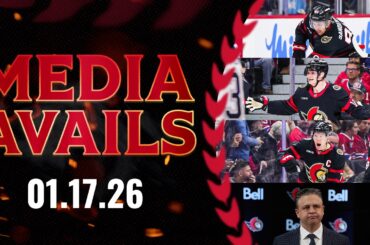 Brady Tkachuk, Tim Stützle, Jake Sanderson, Travis Green Postgame Media vs MTL