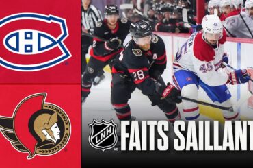 Canadiens vs Sénateurs 17/01/26 | Faits saillants