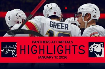 Panthers at Capitals Highlights | 01.17.26
