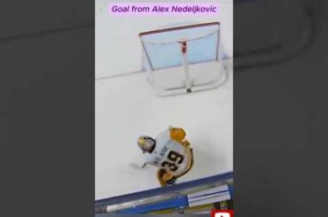 Goal from Alex Nedeljkovic #shorts #hockey #worldhockey #nhlhighlights