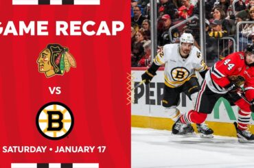 Blackhawks vs. Bruins Game Highlights | 1.17.26