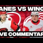 Detroit Red Wings Vs Carolina Hurricanes LIVE COMMENTARY! | 2025-26 NHL Season