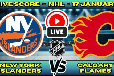 🔴 LIVE: NY Islanders at Calgary Flames | NHL Scoreboard | Regular Season Matchup | Jan 17