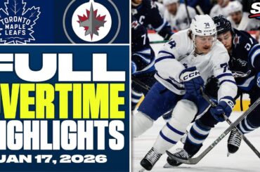 Toronto Maple Leafs at Winnipeg Jets | FULL Overtime Highlights - January 17, 2026