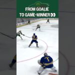 Goalie Assist Sets Up the OT Winner 👀