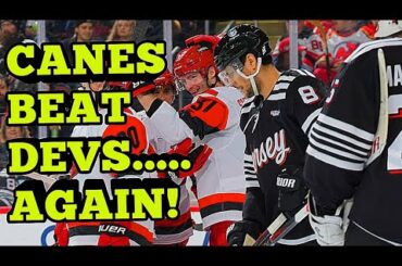 NJ Devils LOSE AGAIN To The Carolina Hurricanes 4-1 in Crucial Game!