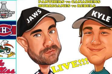 Panthers vs Canadiens Hurricanes vs Rebels Watch Party Live Stream