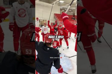 Merrick from Make A Wish Michigan had his wish granted with the Detroit Red Wings