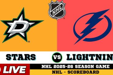 🔴LIVE : Tampa Bay Lightning Vs Dallas Stars | NHL 2026 | NHL Live SCOREBOARD