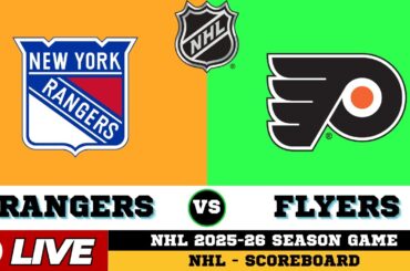 🔴LIVE : New York Rangers Vs Philadelphia Flyers | NHL 2026 | NHL Live SCOREBOARD