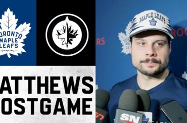 Auston Matthews | Post Game at Winnipeg Jets | January 17, 2026
