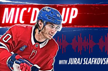 Juraj Slafkovsky wears mic during game!