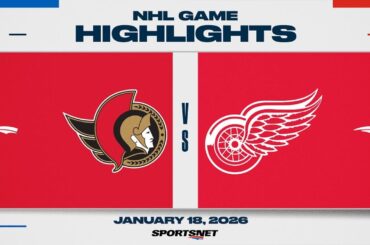 NHL Highlights | Senators vs. Red Wings - January 18, 2026