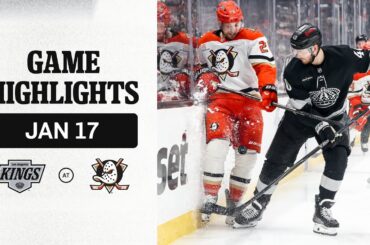 HIGHLIGHTS: LA Kings at Anaheim Ducks | 01.17.26