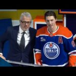 Ryan Nugent-Hopkins Receives Silver Stick To Commemorate 1,000 Games With Oilers