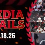 James Reimer, Drake Batherson, Dylan Cozens, Travis Green Postgame Media vs DET