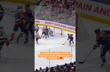McDavid's point streak comes to an end 🤐